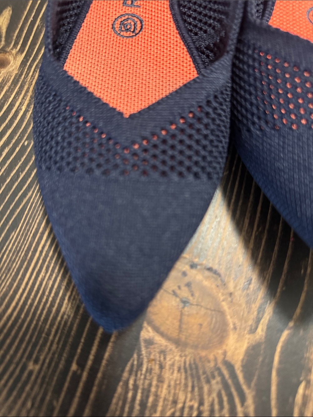 Rothy's Women's Navy Pointed Knit Flats - Picture 2 of 5